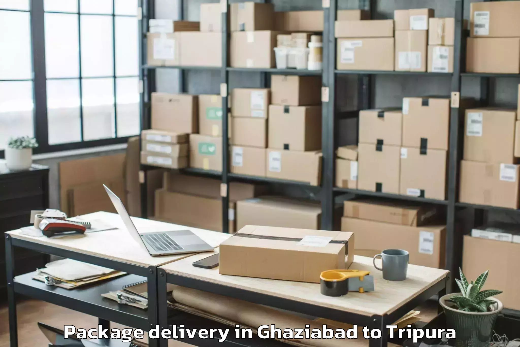 Professional Ghaziabad to Maharaja Bir Bikram University Package Delivery